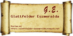 Glattfelder Eszmeralda névjegykártya